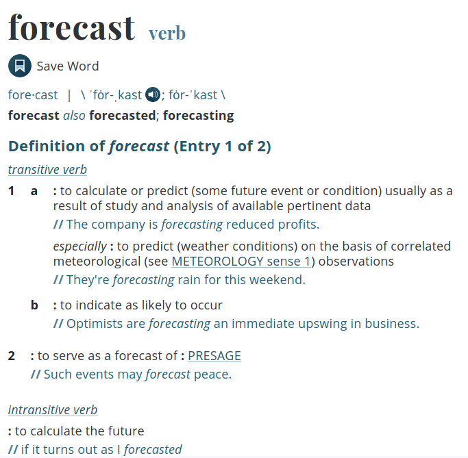 forecast-definition